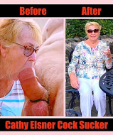 Cock Sucking Slut Cathy Granny Neighbour Giving a Blowjob