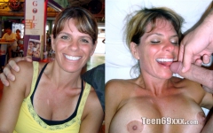 Face Before And After Cumshot - N
