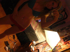 Blonde scally teen chavette - nude snaps from her collection - N