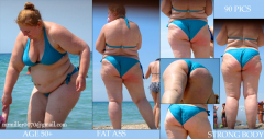 BBW and SSBBW beach voyeur (My work) - N