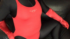 Sexy Red ARENA Swimsuit Cum - N