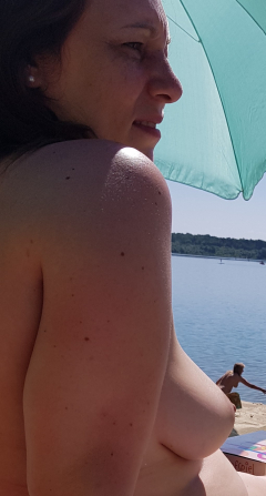 My Tits on Nude Beach - N