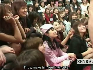 Subtitled gargantuan Japanese CFNM appreciation show