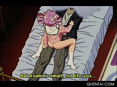 Pink Haired Hentai Doll Fucks Her Masters Dick In Dorm Bed