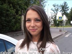 Playful Teen Foxy Di Gets Tight Ass Stuffed In A Car Outdoor