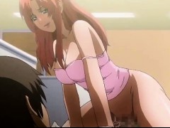 Redhead Anime Chick With Huge Tits