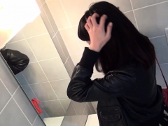 Pissing asians on spycam