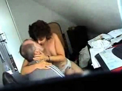 Mum and dad home alones caught having fun by hidden cam