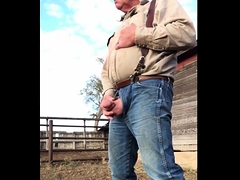 pissing farmer