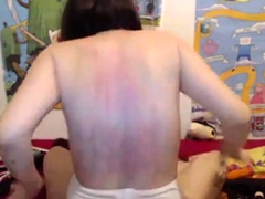 caning-her-back