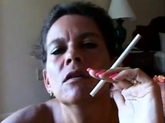 Hot Busty Mature Cougar Smoking BJ-POV