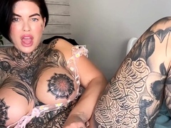 Busty brunette bitch with big boobs